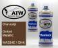 Preview: Chevrolet, Oxford Metallic, WA334E / GNK: 400ml Sprühdose + 400ml Klarlack - Set, von ATW Autoteile West.